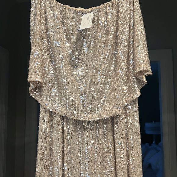 Pookie and Sebastian size small sequined jumpsuit - Picture 4 of 4
